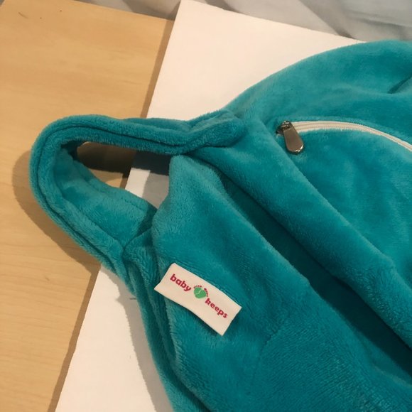 BABY KEEPS Green Fleece Car Seat Carrier Cover - Picture 2 of 3